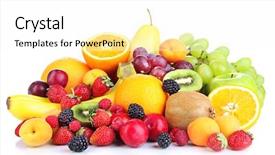  Presentation with berries - Amazing slide deck having create a greeting card on halloween pumpkin bat on a wooden table backdrop and a gray colored foreground