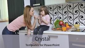  Presentation with lunch - Amazing slide deck having fresh fruits and vegetable food backdrop and a light gray colored foreground