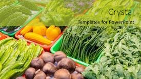  Presentation with fresh fruits vegetables - 