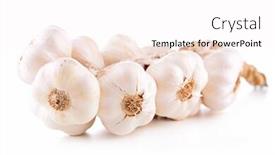  Presentation with garlic - PPT theme enhanced with fresh-garlic background and a white colored foreground