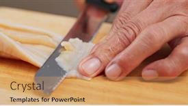  Presentation with drug pot session - Audience pleasing slide deck consisting of hotpot - fresh geoduck sashimi for hot backdrop and a coral colored foreground