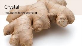  Presentation with ginger - Cool new presentation with fresh ginger root or rhizome backdrop and a lemonade colored foreground