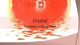  Presentation with fresh water - Beautiful PPT theme featuring fresh grapefruit on water backdrop and a red colored foreground