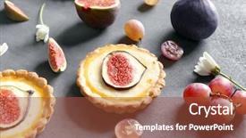  Presentation with dark grey - Cool new presentation theme with fresh grapes on grey backdrop and a  colored foreground