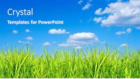  Presentation with jesus christ dark sky - Amazing PPT layouts having depth field color - fresh grass and sky backdrop and a teal colored foreground