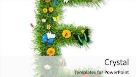  Presentation with butterflies - Cool new presentation design with e with blooms and butterflies backdrop and a white colored foreground