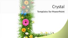  Presentation with butterflies - Audience pleasing presentation theme consisting of l with blooms and butterflies backdrop and a white colored foreground