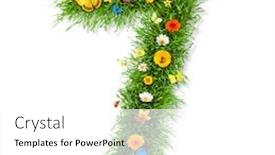  Presentation with butterflies - Presentation theme having fresh-grass-number-7 background and a white colored foreground