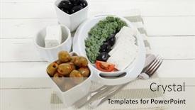  Presentation with feta cheese - 