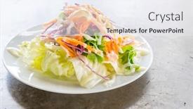  Presentation with white plate - Slide deck enhanced with  background and a  colored foreground