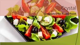  Presentation with greek - Cool new presentation with fresh-greek-salad-on-white backdrop and a red colored foreground