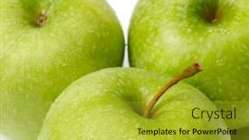  Presentation with green apples - 
