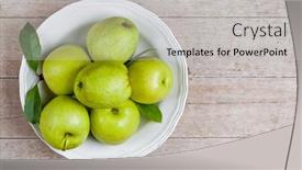  Presentation with green apples - 