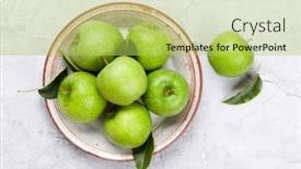  Presentation with green apples - 