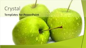  Presentation with green apples - 