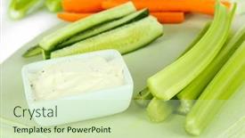  Presentation with celery - Cool new PPT layouts with fresh-green-celery-on-cutting backdrop and a mint green colored foreground