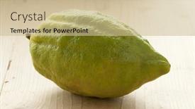  Presentation with citrus - Audience pleasing theme consisting of fresh-green-citrus-medica backdrop and a soft green colored foreground