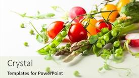  Presentation with peas - Cool new slides with fresh-green-peas-pods backdrop and a soft green colored foreground