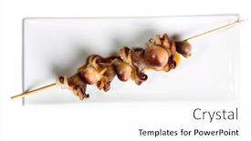  Presentation with octopus - Cool new theme with fresh-grilled-octopus-isolated backdrop and a white colored foreground