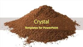  Presentation with powder - Amazing presentation design having fresh ground coffee powder backdrop and a tawny brown colored foreground