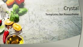  Presentation with rustic healthy - Cool new presentation design with fresh harvest from the garden backdrop and a lemonade colored foreground