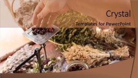  Presentation with alternative medicine - Cool new presentation with herbalist gardender small business owner backdrop and a coral colored foreground