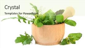  Presentation with lemongrass herb plant fresh leaves - Amazing presentation theme having fresh herbs in mortar isolated backdrop and a soft green colored foreground