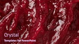  Presentation with sauce - Presentation theme consisting of fresh-homemade-cranberry-sauce-full background and a tawny brown colored foreground