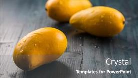  Presentation with fruits mango - Audience pleasing PPT layouts consisting of fresh-honey-mango-fruits backdrop and a gray colored foreground