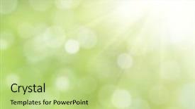  Presentation with abstract natural fresh green - Colorful PPT theme enhanced with fresh idea - abstract green natural background backdrop and a  colored foreground