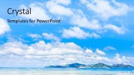  Presentation with sound waves wave oscillating - Presentation theme having fresh idea - waves sunlight wallpaper background and a  colored foreground