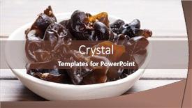  Presentation with jelly - Colorful slide set enhanced with fungus - fresh jelly ear backdrop and a tawny brown colored foreground