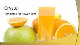  Presentation with citrus maxima - Presentation theme having cartoon copyright symbol with eyes on white background - 3d illustration background and a red colored foreground