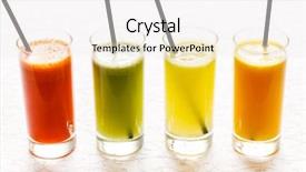  Presentation with juices - Cool new slide set with fresh juices backdrop and a white colored foreground