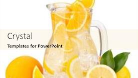  Presentation with orange lime - PPT layouts having fresh-lemonade-with-ripe-citrus background and a blonde colored foreground