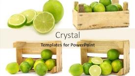  Presentation with lime - Colorful slide deck enhanced with fresh-lime-fruit backdrop and a blonde colored foreground