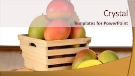  Presentation with mango - Colorful presentation theme enhanced with fresh mango backdrop and a lemonade colored foreground