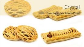  Presentation with fresh meat - Presentation theme featuring fresh-meat-pies-and-dutch background and a blonde colored foreground