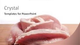  Presentation with fresh meat - PPT layouts with fresh meat background and a white colored foreground