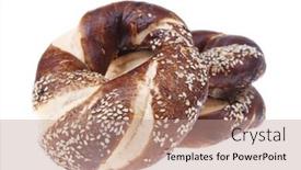  Presentation with background - Beautiful PPT theme featuring fresh-mixed-pretzels-topped backdrop and a  colored foreground