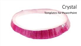  Presentation with onion - Amazing slide deck having fresh onion slice on white backdrop and a white colored foreground