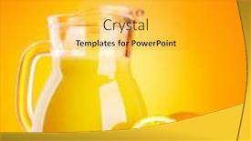  Presentation with orange juice - Slides enhanced with fresh-orange-juice background and a light gray colored foreground