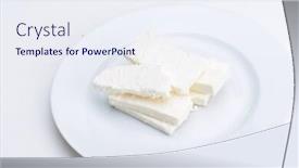  Presentation with eco - PPT theme having fresh-organic-eco-vegetable-salad background and a sky blue colored foreground