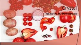  Presentation with organic - Presentation enhanced with fresh organic vegetables on wooden background and a  colored foreground