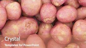  Presentation with fresh start for children - Amazing slide deck having fresh patatos backdrop and a coral colored foreground