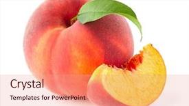  Presentation with wedding peach - Cool new PPT theme with fresh peach backdrop and a coral colored foreground
