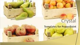  Presentation with dutch - Presentation consisting of fresh-pears-apricots-traditional-dutch background and a blonde colored foreground