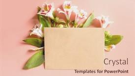  Presentation with pink flowers - PPT layouts featuring fresh-pink-flowers background and a lemonade colored foreground