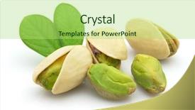  Presentation with pistachio texture nuts green fresh - Cool new presentation theme with fresh pistachio backdrop and a yellow colored foreground