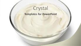 Presentation with plain - Presentation theme consisting of fresh-plain-creme-fraiche background and a white colored foreground